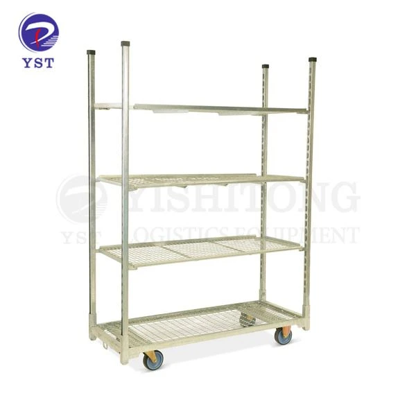 Hot Galvanized Flower Trolley Cart