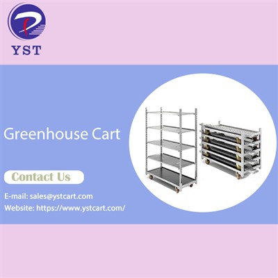 Use Of Greenhouse Cart in Ornamental Cultivate